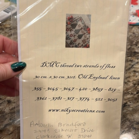 Five 5 Stitching Crafts Patterns Crabapple Hill Pincushion Heart Sampler Thistle - Picture 8 of 11